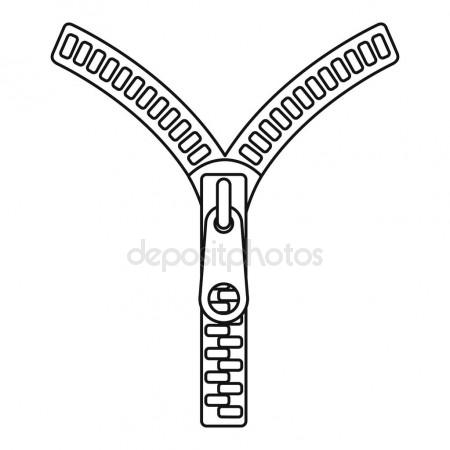 450x450 New York Text Skyline Outline Illustration Stock Vector