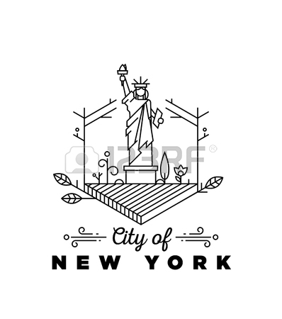 398x450 City Of New York Monogram Vector Design Template Royalty Free