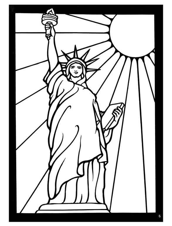 587x770 Statue Of Liberty Coloring Pages
