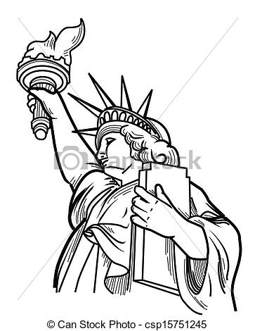 363x470 Statue Liberty Face Illustrations And Clipart. 197 Statue Liberty