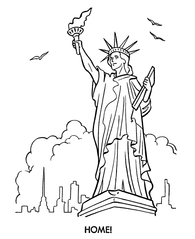 670x820 The Beautiful Statue Of Liberty Coloring Page Allmadecine Weddings