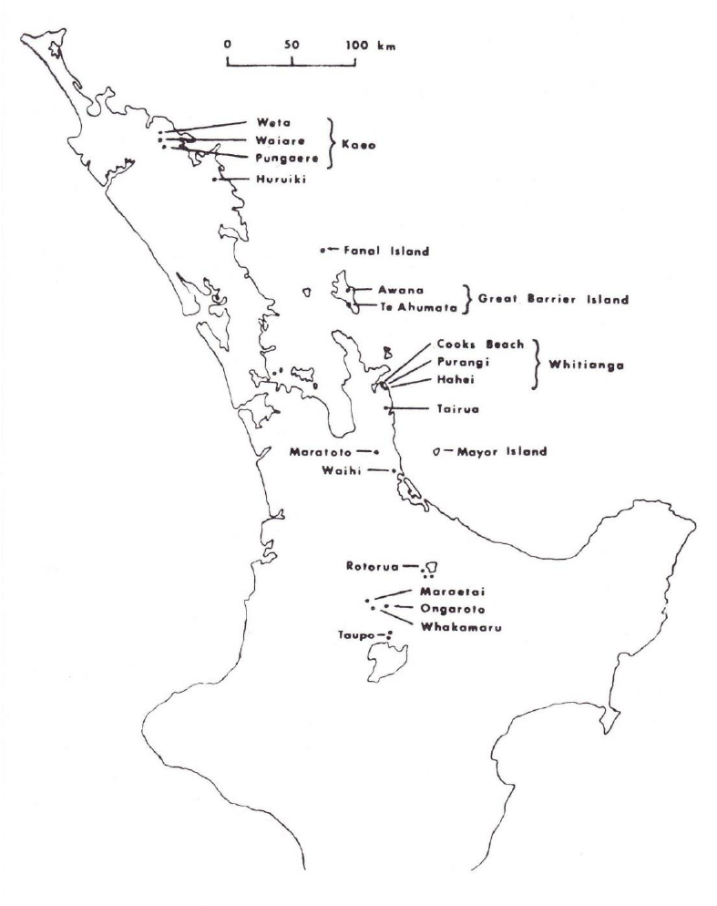 787x994 Map Part The North Island New Zealand Showing Location