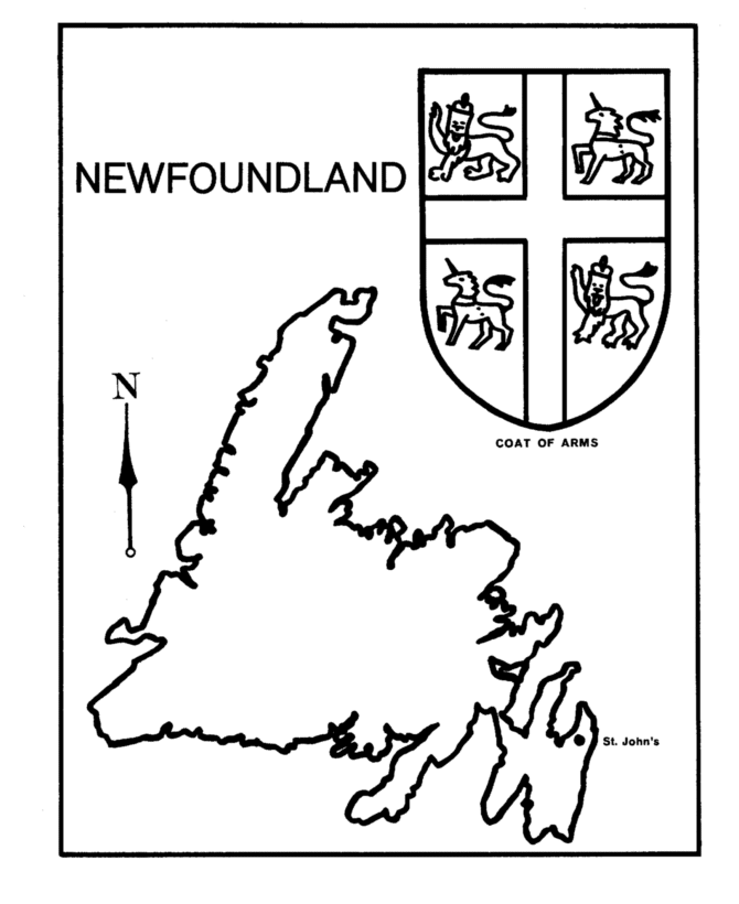670x820 Canada Day Coloring Page Newfoundland