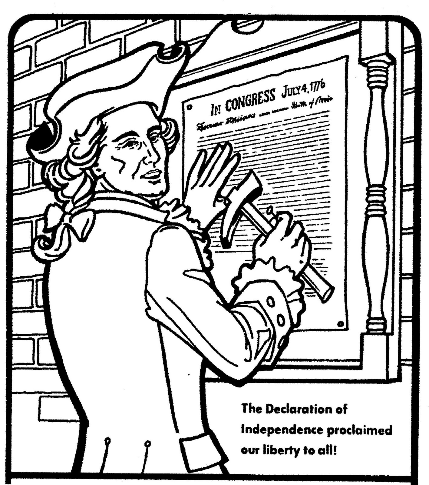 1417x1600 Mostly Paper Dolls More Coloring Pages From The Spirit Of 1776