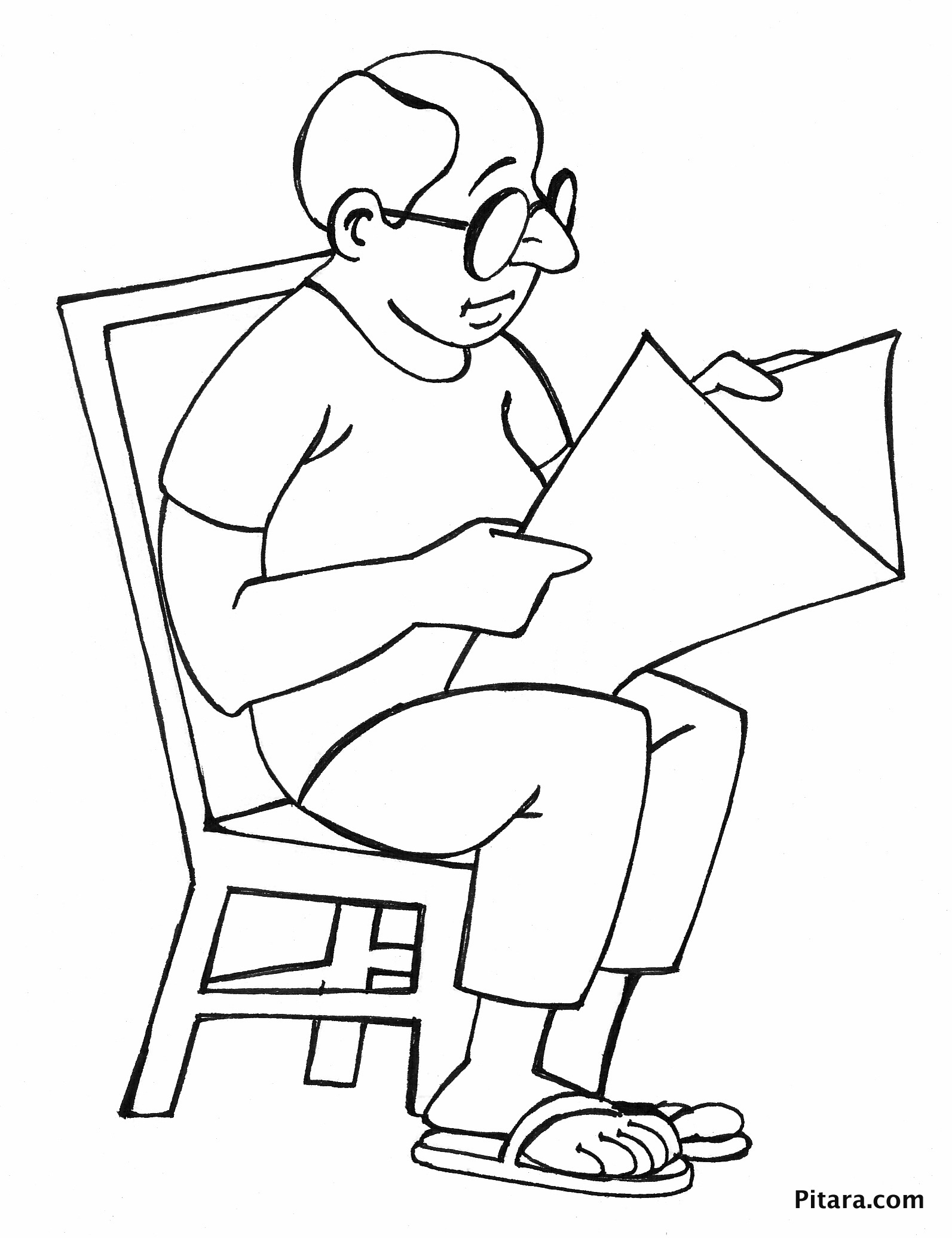 1593x2072 Newspaper Coloring Page Reading Pitara Kids Network