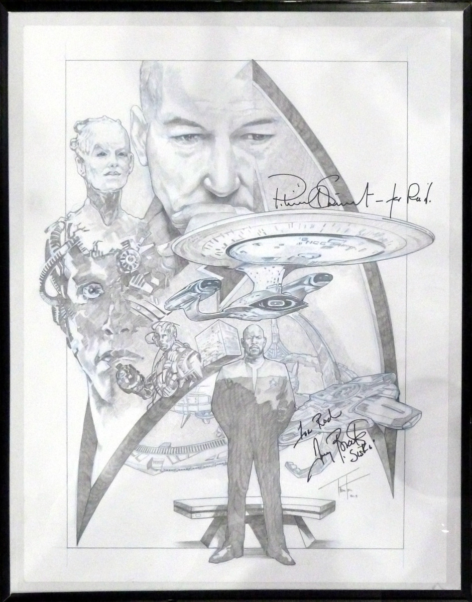 940x1199 Star Trek The Next Generation Amp Deep Space Nine Original Pencil