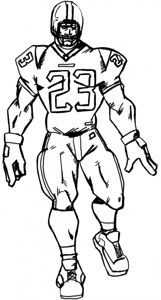 549x1024 Football Player Drawing 14 Pics Of Drawing Nfl Football Player