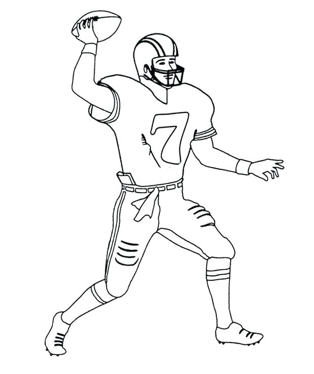 620x738 Football Coloring Pages Plus Football Player Coloring Pages