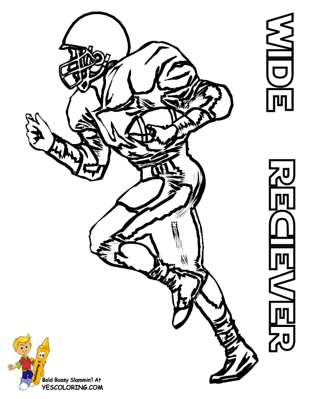 612x792 Nfl Football Player Coloring Pages