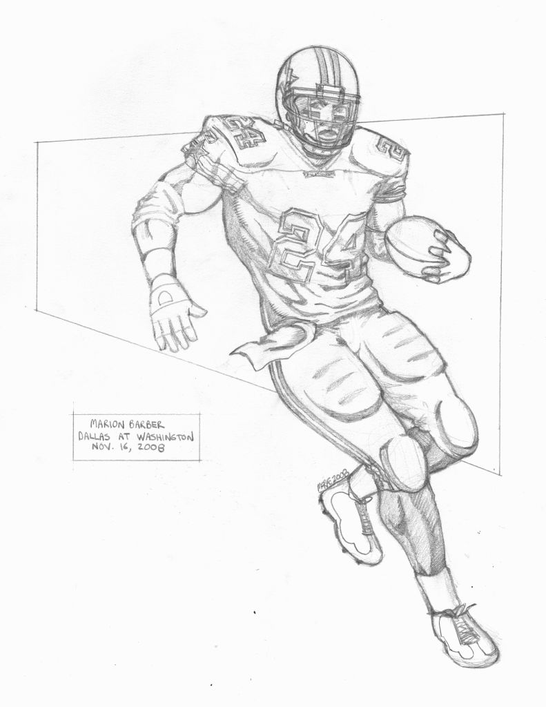 Nfl Football Players Drawing at GetDrawings | Free download