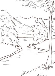 236x322 Niagara Falls Coloring Page