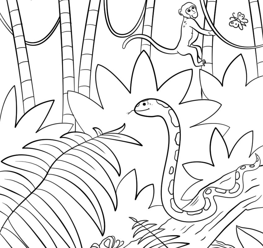 849x800 Scenery Coloring Page Printable For Kids Beautiful Pages Adults