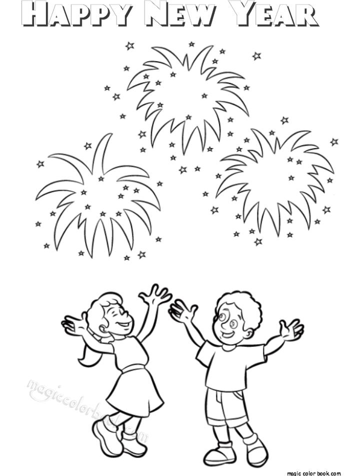700x951 Happy New Year Drawing] Happy New Year 2018 Coloring Pages