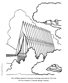 220x269 Washington Monument Coloring Page