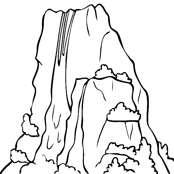 560x560 Angel Falls Venezuela Waterfall Coloring Page Travel Theme