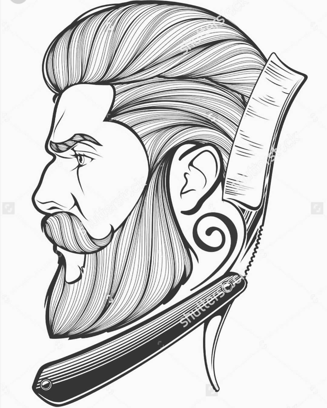 1080x1350 Nice Drawing A Barber Board Barber Salon, Rhode