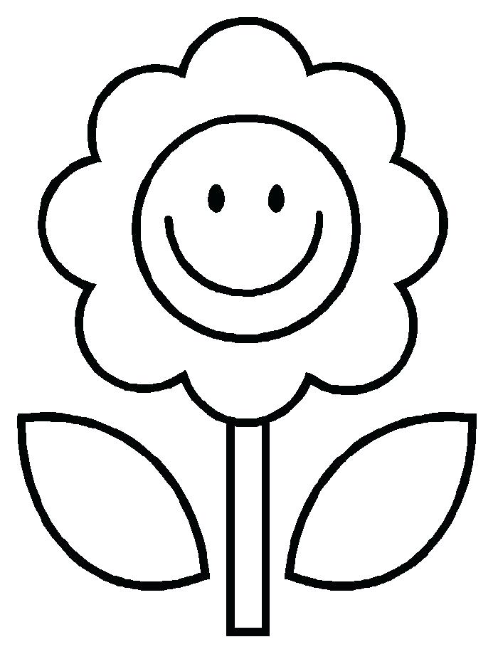 700x933 Easy Flower Coloring Pages Coloring Pages Draw Easy Flowers Flower