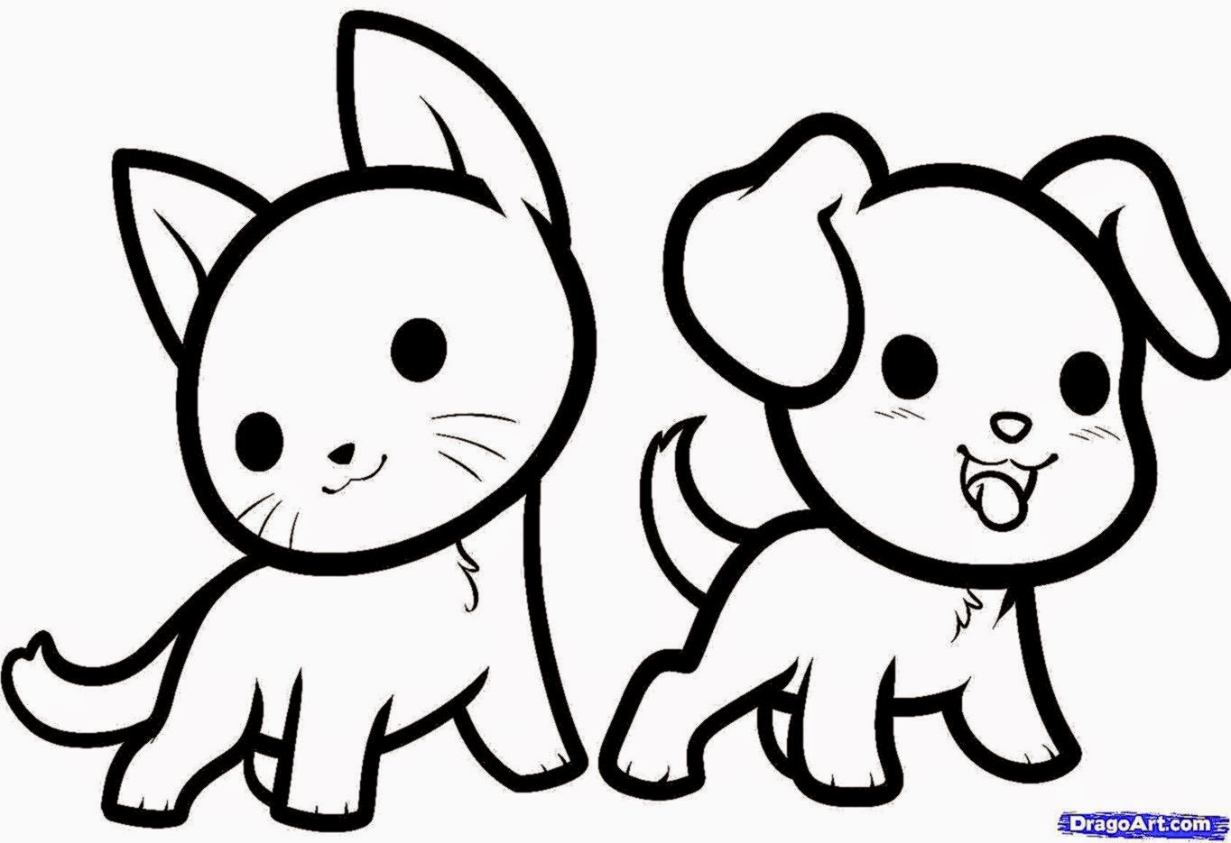 1364x935 Easy To Draw Cute Animal Drawings Cute Drawings