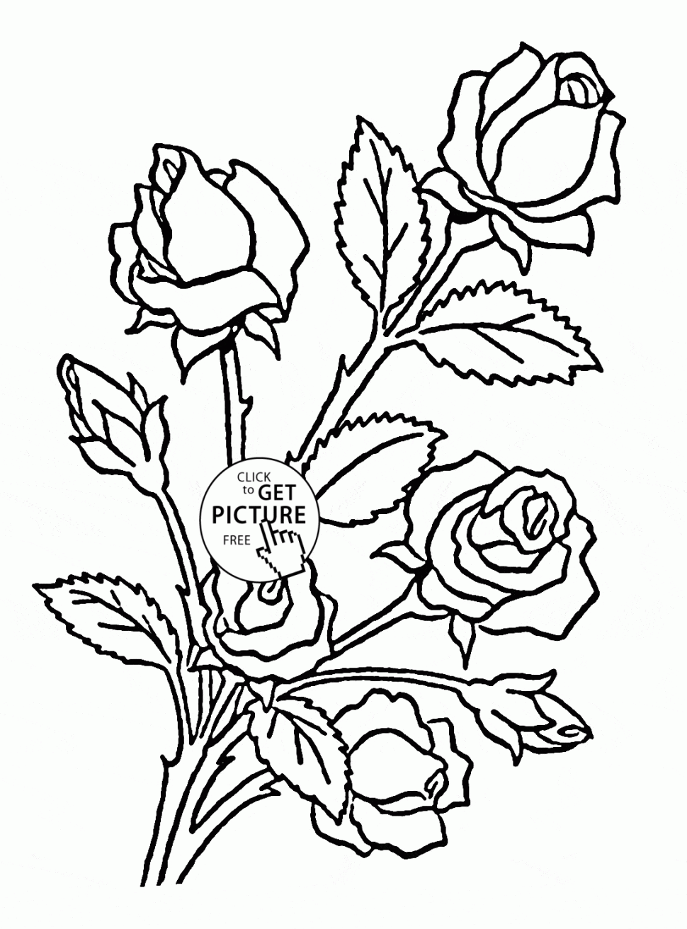 970x1312 Coloring Pages Cute Coloring Pages Draw A Rose For Kids Flower