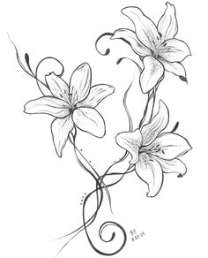 236x292 Drawn Lily Nice Flower