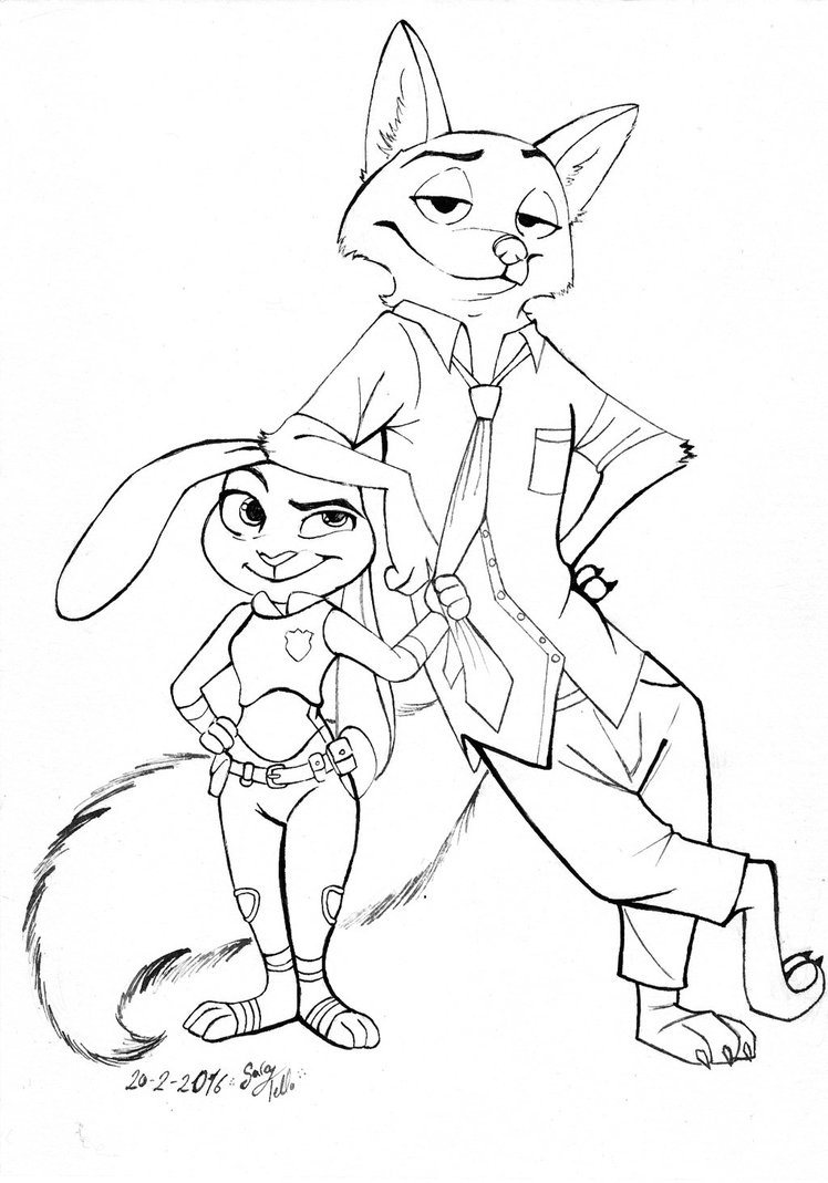 748x1069 Judy And Nick From Zootopia By Dreamofink