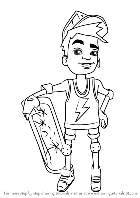 567x800 Learn How To Draw Nick From Subway Surfers (Subway Surfers) Step