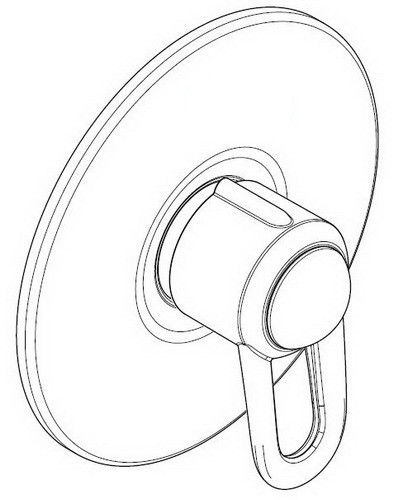 407x500 Hansgrohe Metro Series Thermoplus Shower Valve Trim 06654820