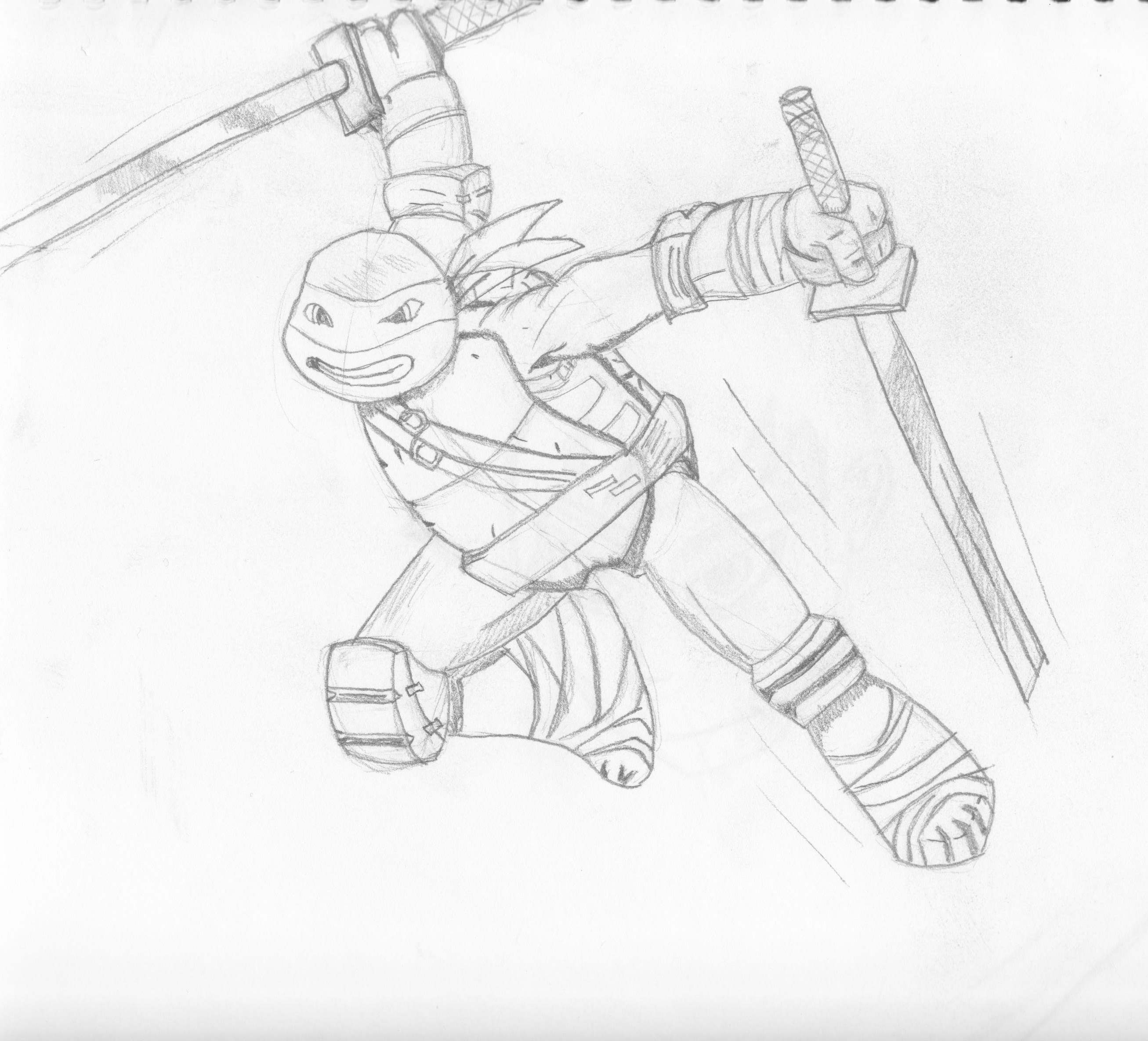 2613x2369 How To Draw Ninja Turtles Nickelodeon Style