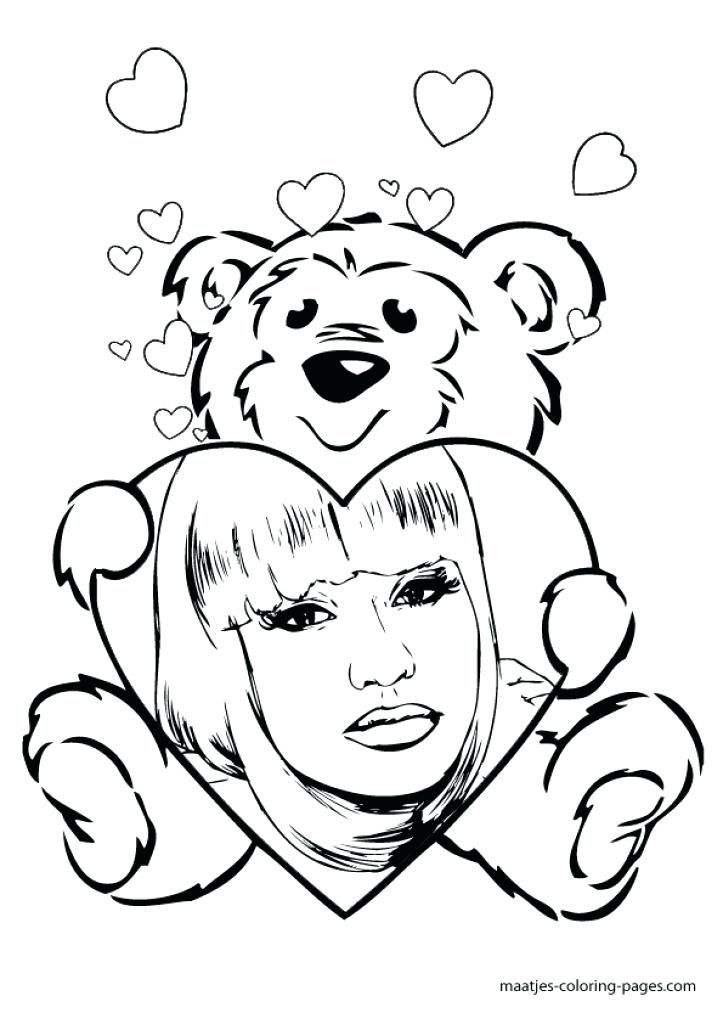 723x1024 Minimalist Nicki Minaj Coloring Pages Online Many Interesting 3