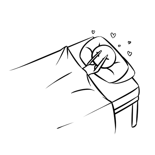 500x500 Saying Goodnight To Your Crush And Laying In Bed Afterwards (I