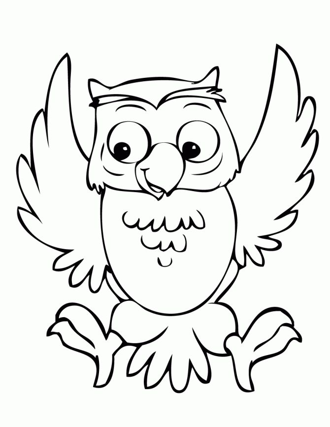 670x867 Coloring Pages Endearing Coloring Pages Draw An Owl Night