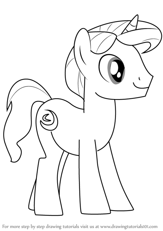 566x800 Learn How To Draw Night Light From My Little Pony