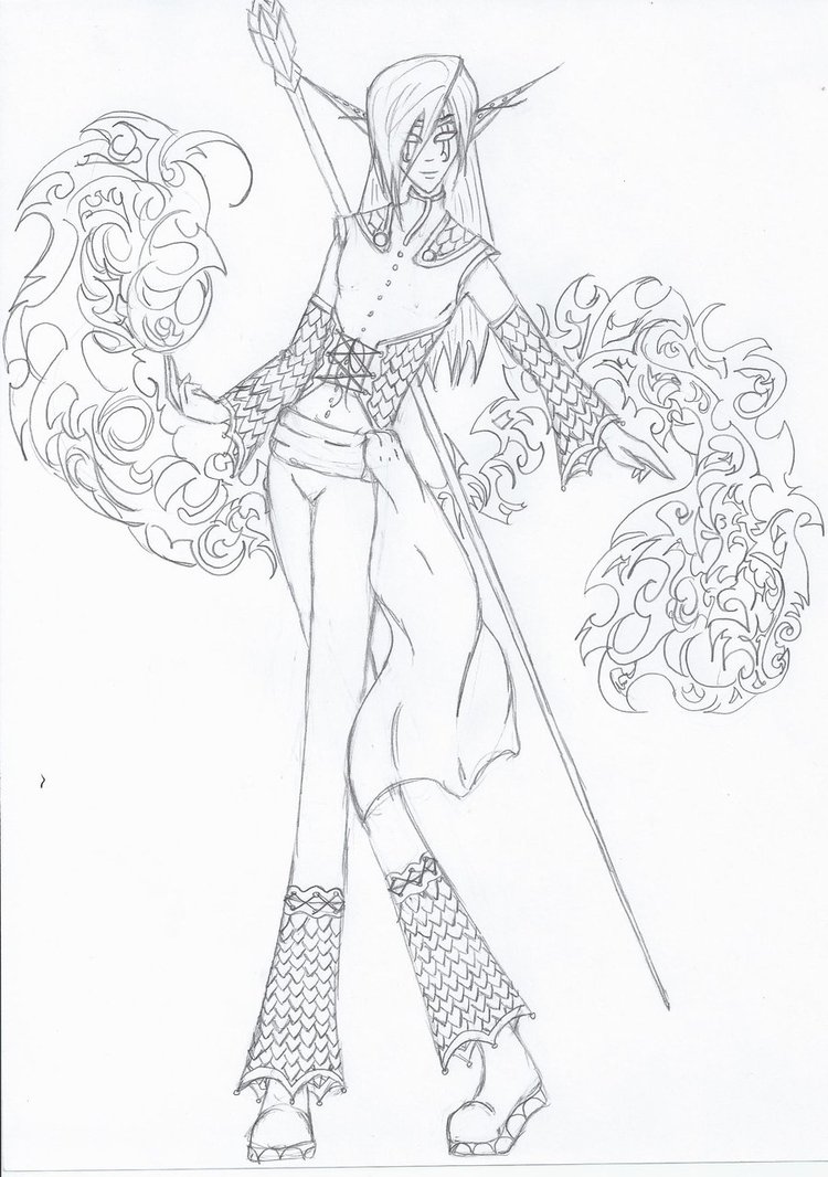 750x1066 Night Elf Mage By Vladtherussian