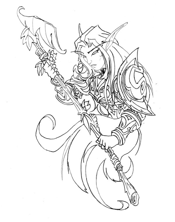 600x763 Night Elf Druid By Windshare