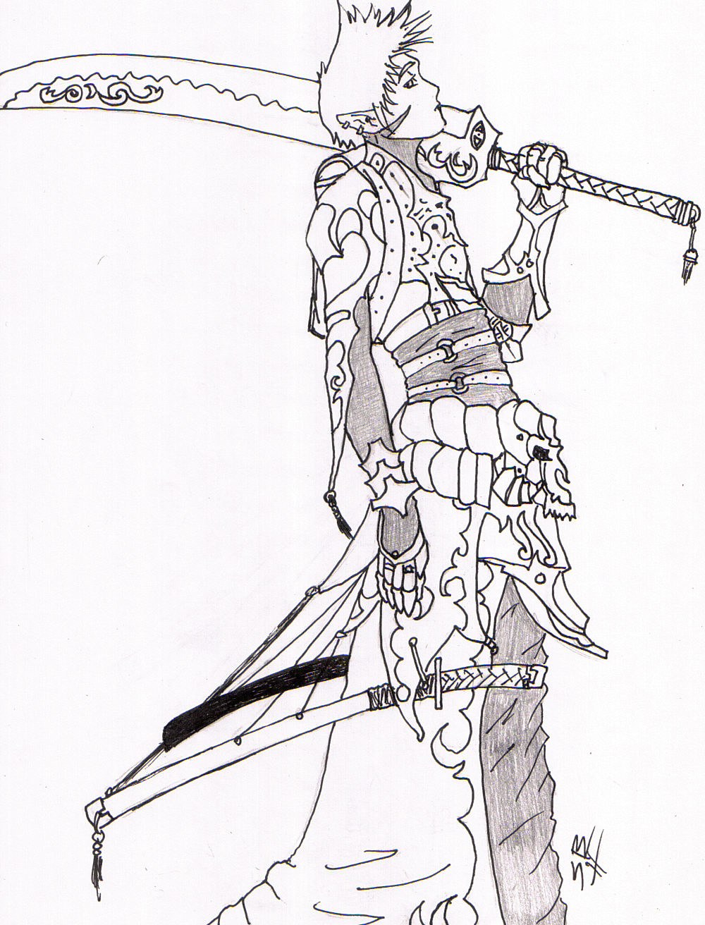 1000x1312 Elf Knight By Deathjr