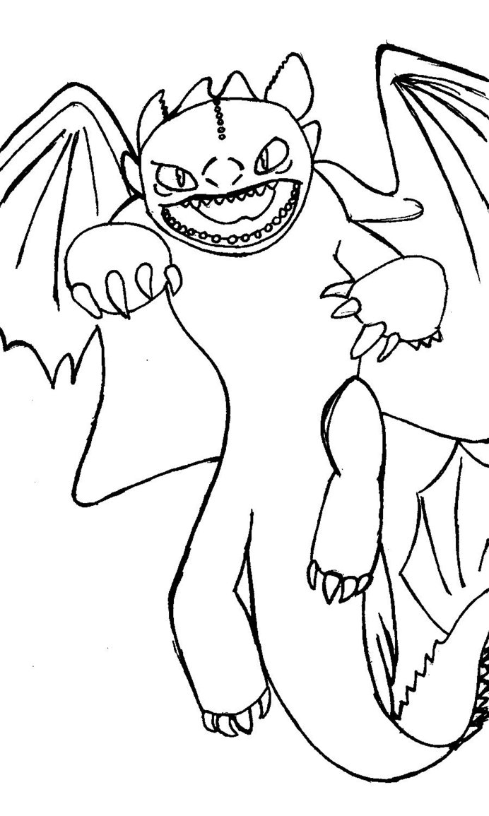 692x1155 Night Fury Second Attempt Line By Boom08