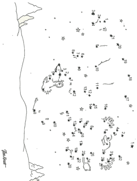 455x600 Photo Dot To Dot Night Sky Jan Bretts Coloring Pages Album