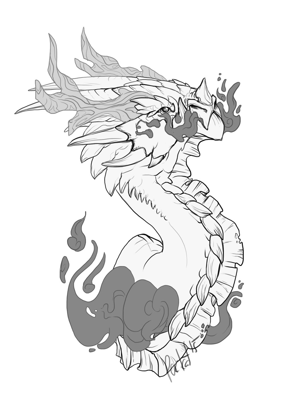 1000x1380 Skyrim Dragon By Wingedwolf94 Drawing Ideas Skyrim