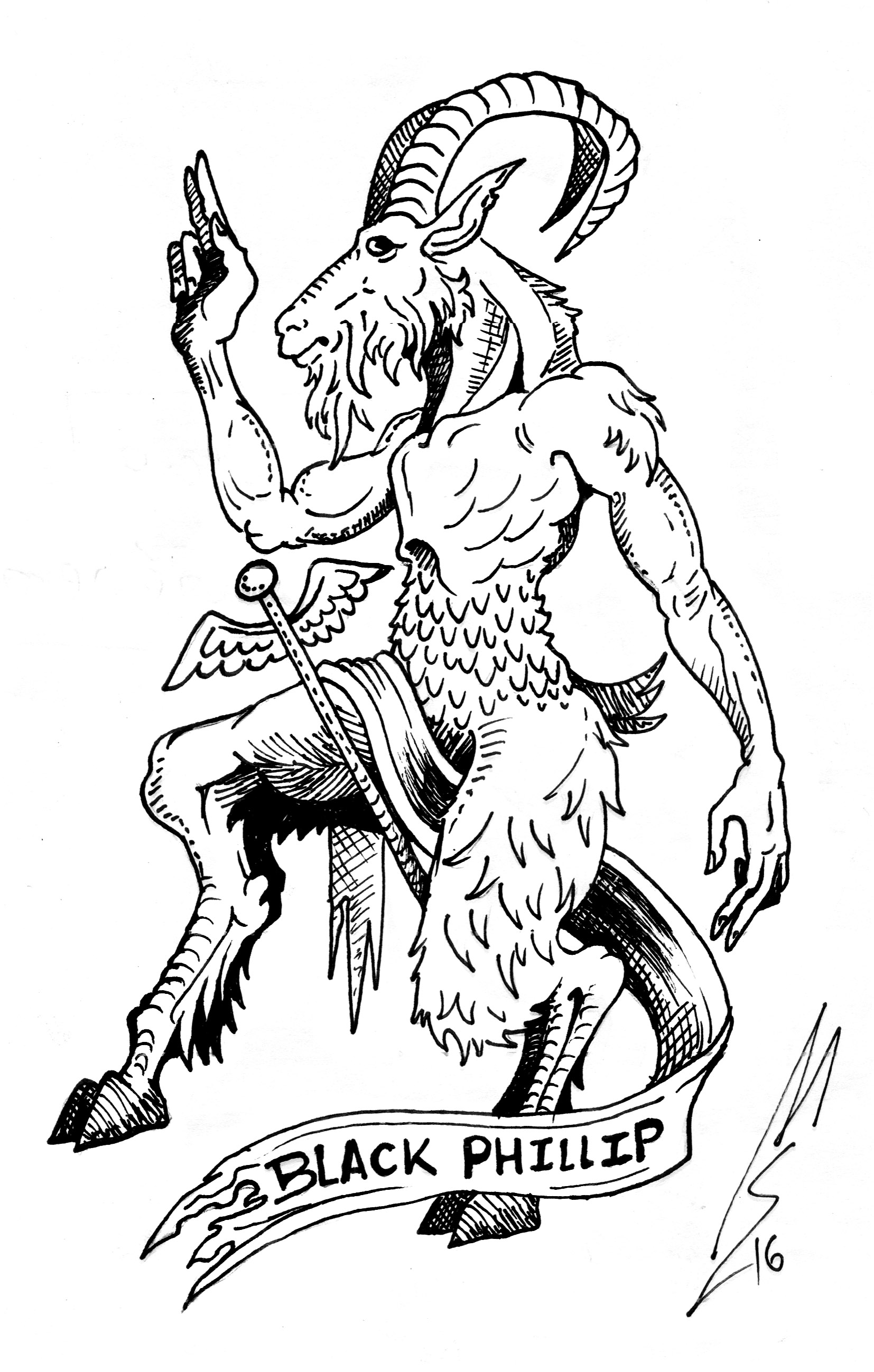 1654x2598 We Are Ye Servants, We Are Ye Men. Black Phillip Eats The Lions