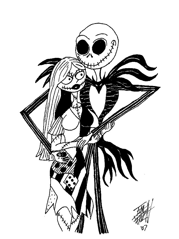 Nightmare Before Christmas Drawing at GetDrawings | Free download