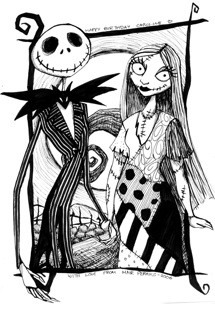 696x1000 Jack And Sally By Tifachan