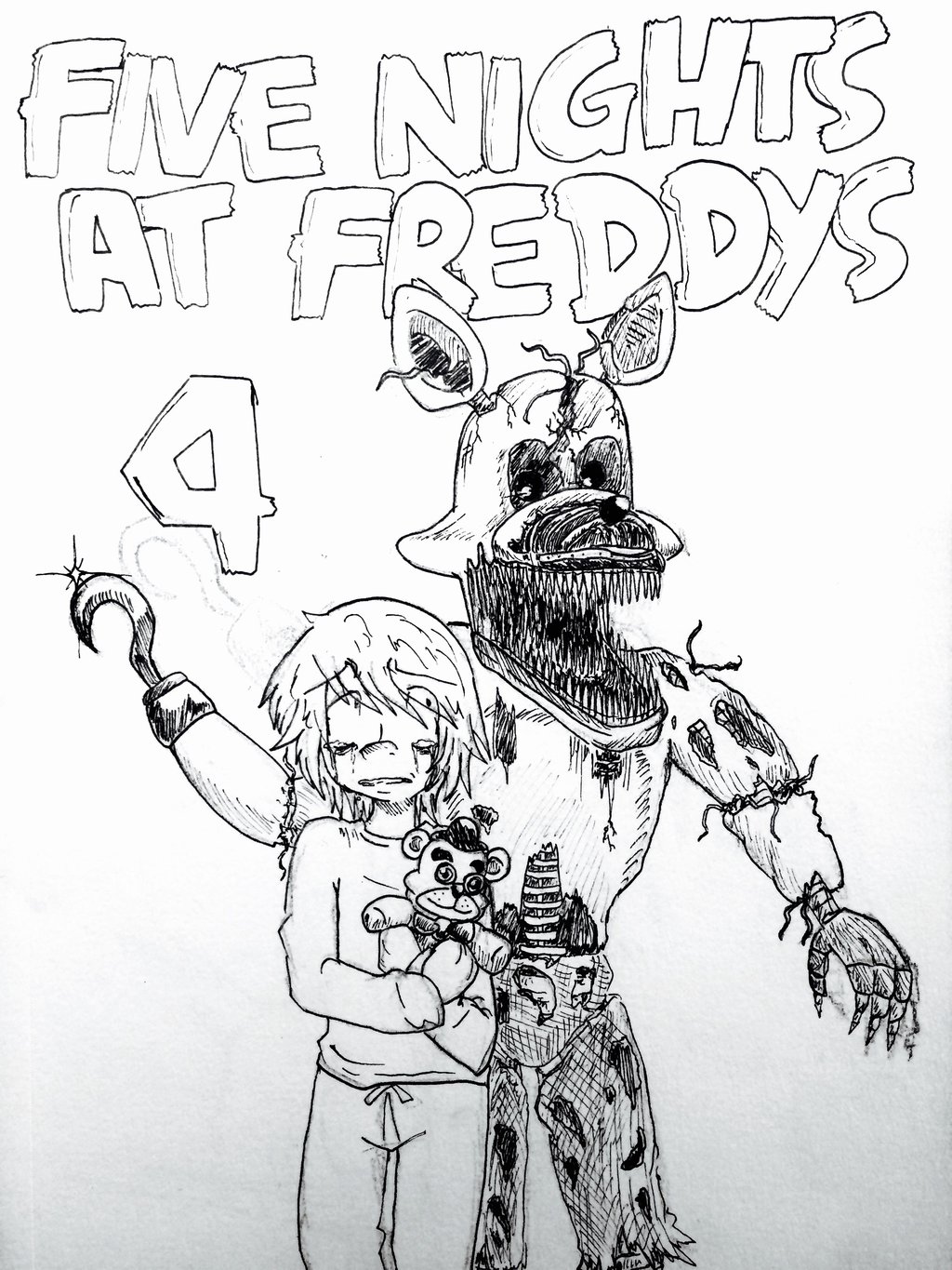 1024x1365 Five Nights At Freddy's 4 Nightmare Foxy By Nikideathheart03