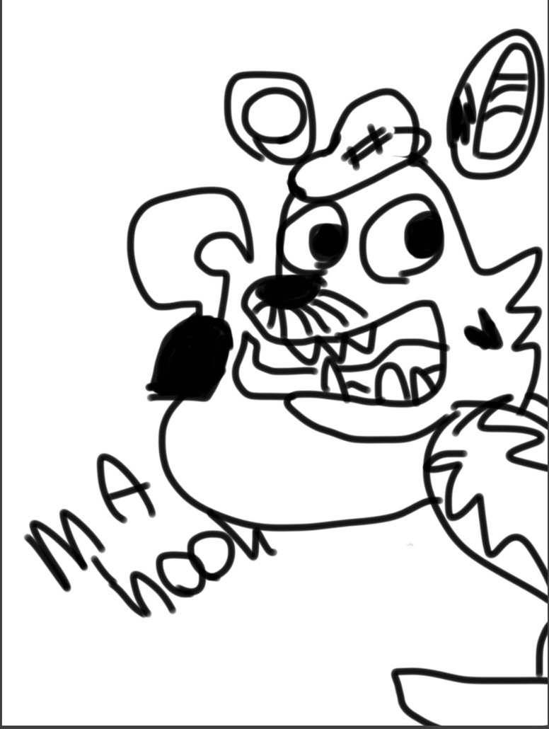 776x1030 Nightmare Foxy's Hook ( Test ) By Riskybear