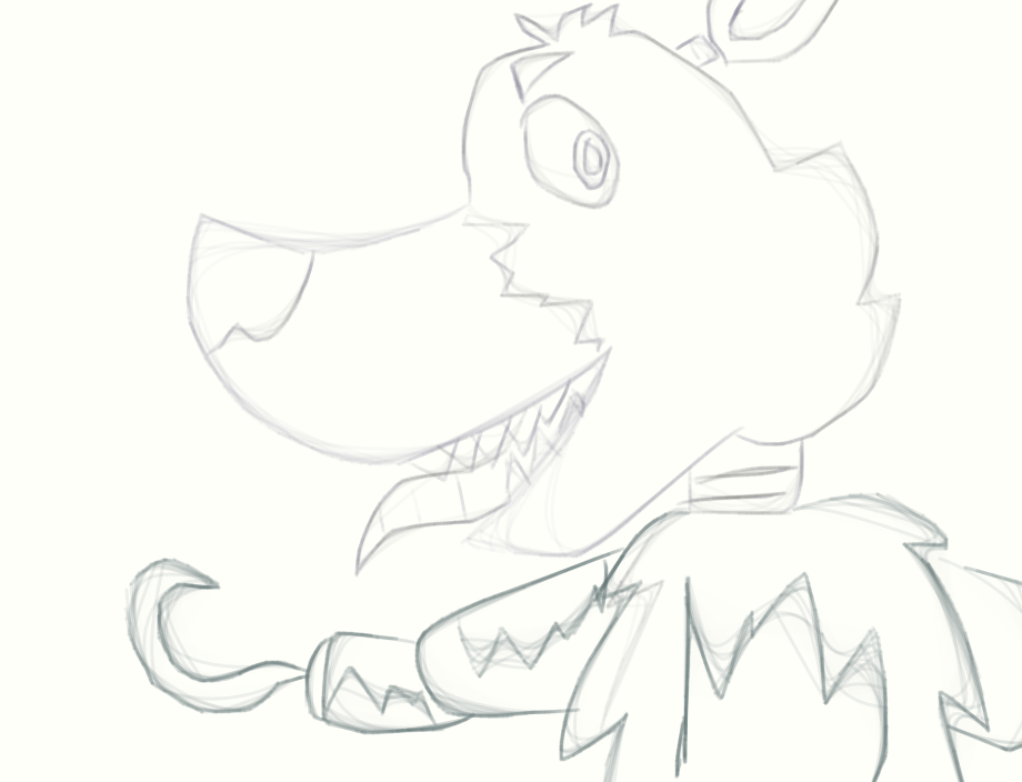 920x704 Nightmare Foxy Sketch By Candlewaxserpenttax