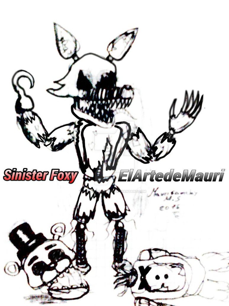 774x1032 Nightmare Foxy Sinister By Elartedemauri