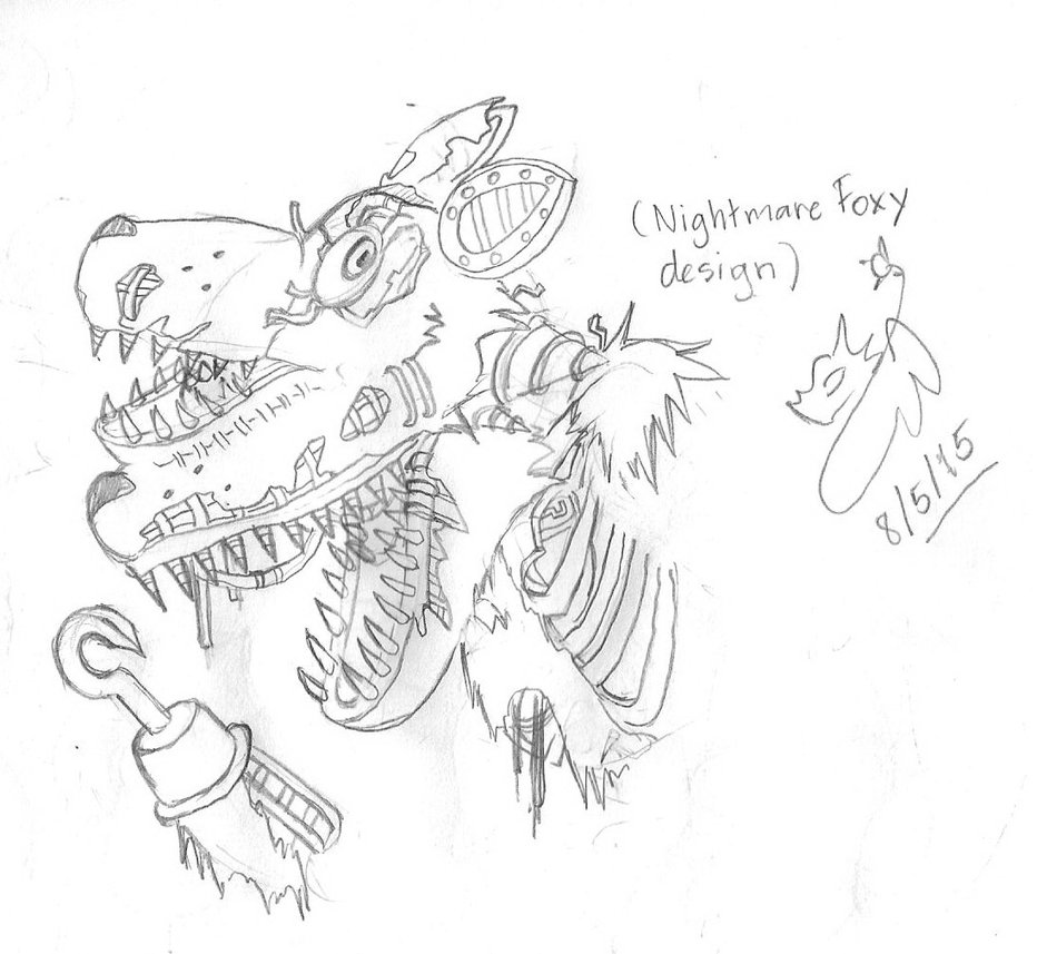 932x857 Fnaf4 Nightmare Foxy By Winged Dragoness