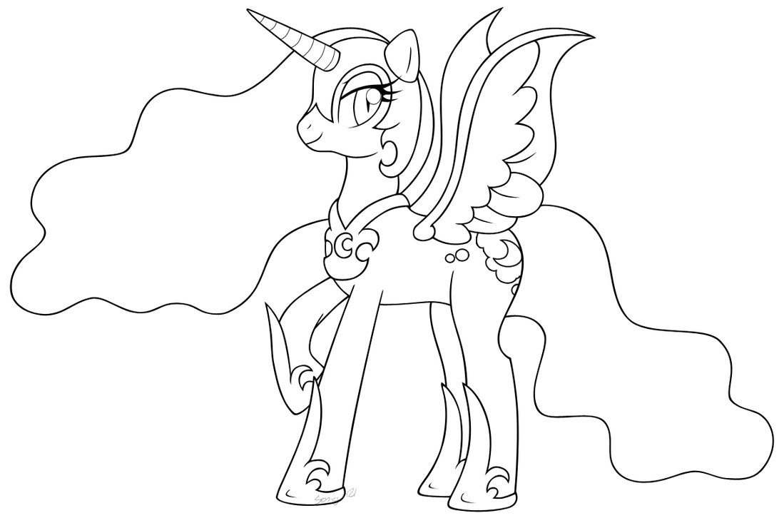 1099x726 Inked Nightmare Moon By Mintystitch