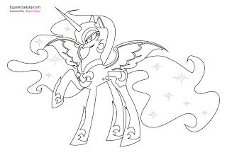 320x219 Nightmare Moon Coloring Pages My Little Pony