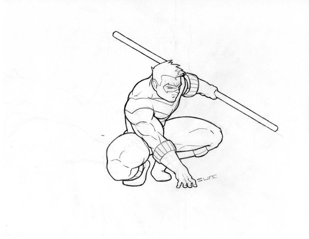 1017x786 Nightwing Sketch By Jwientjes
