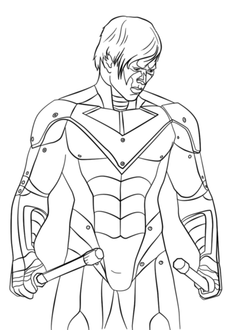 333x480 The Nightwing Coloring Page Free Printable Coloring Pages
